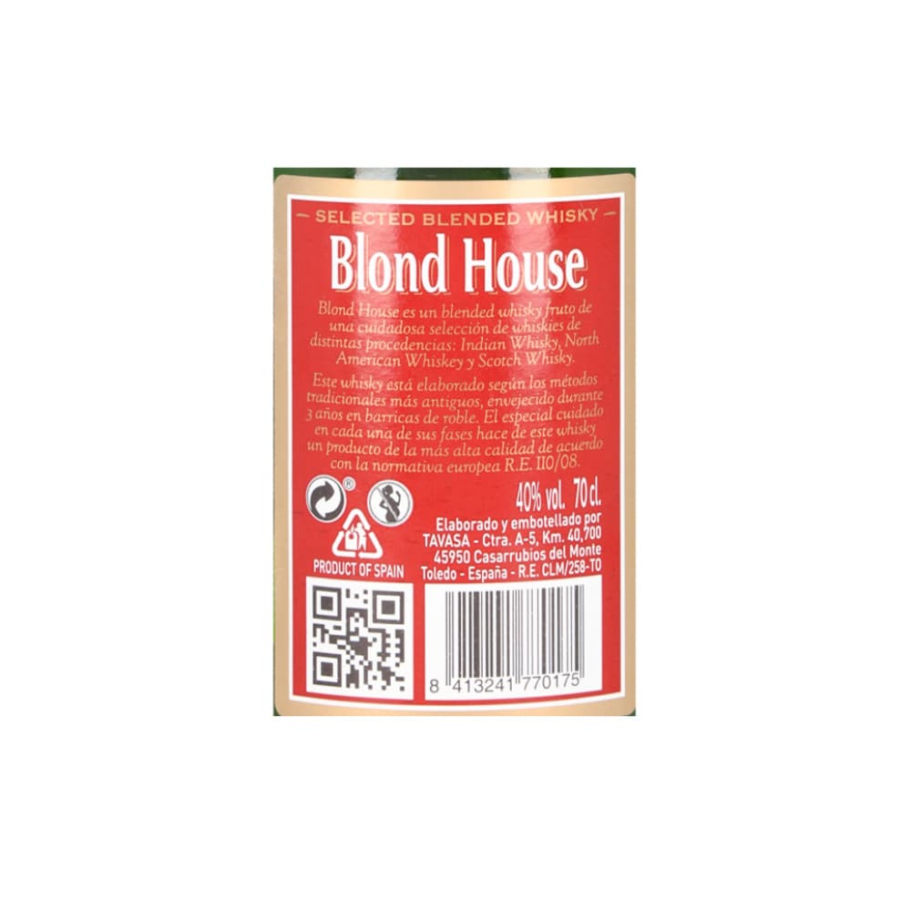 Whisky Blond House (700 ml) - Miniatura 2