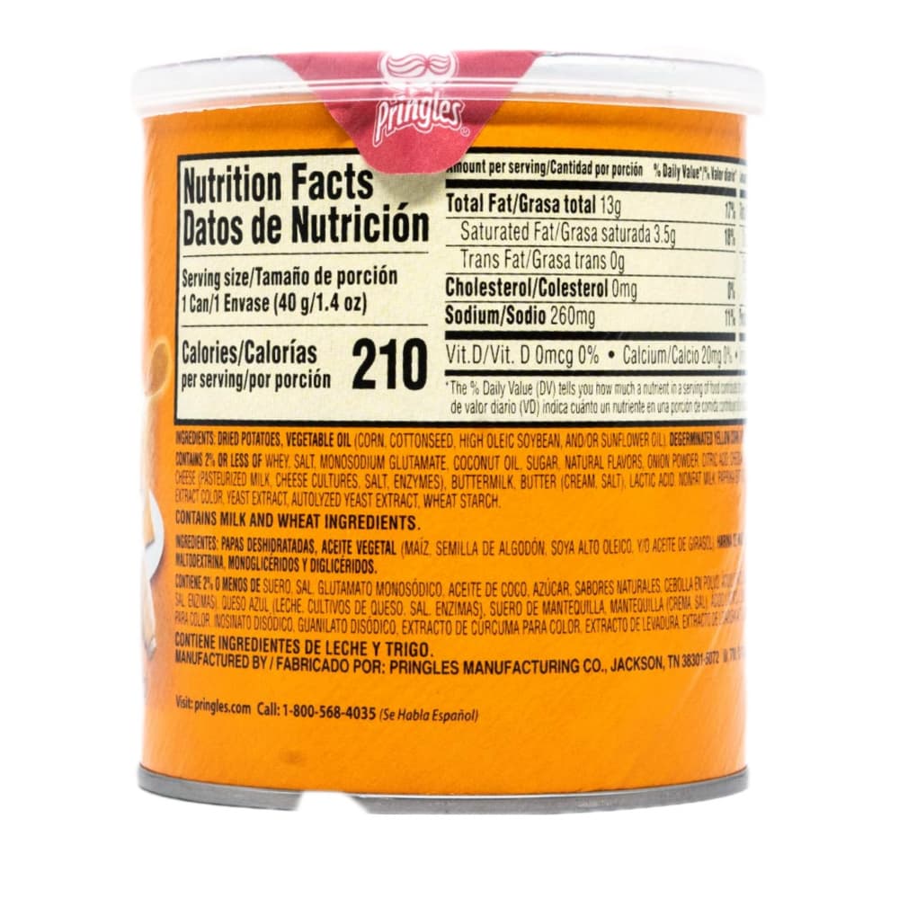 Papas fritas sabor queso cheddar Pringles (40 g / 1.41 oz) - Miniatura 2