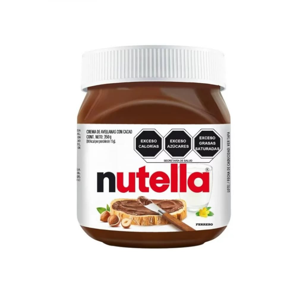 Crema de avellanas con cacao Nutella Ferrero (350 g / 12.3 oz) - Imagen 1