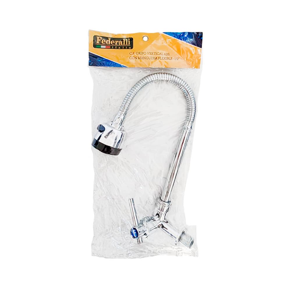 Llave de fregadero con manguera flexible -1/2" -Federalli FDS-S200P - Miniatura 2