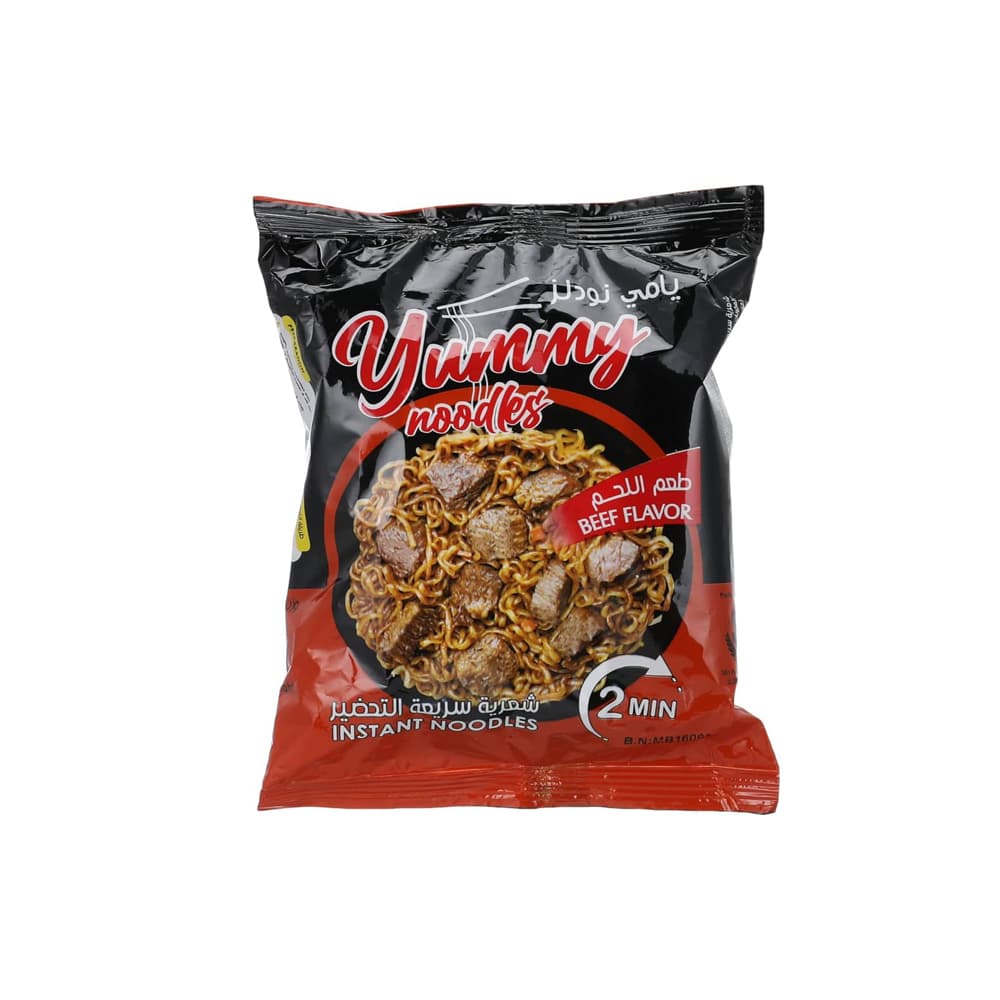 Sopa instantánea sabor a carne de res Yummy Noodles (70 g / 2.46 oz) - Imagen 1