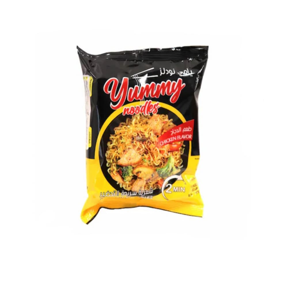 Sopa instantánea sabor a pollo Yummy Noodles (70 g / 2.46 oz) - Imagen 1