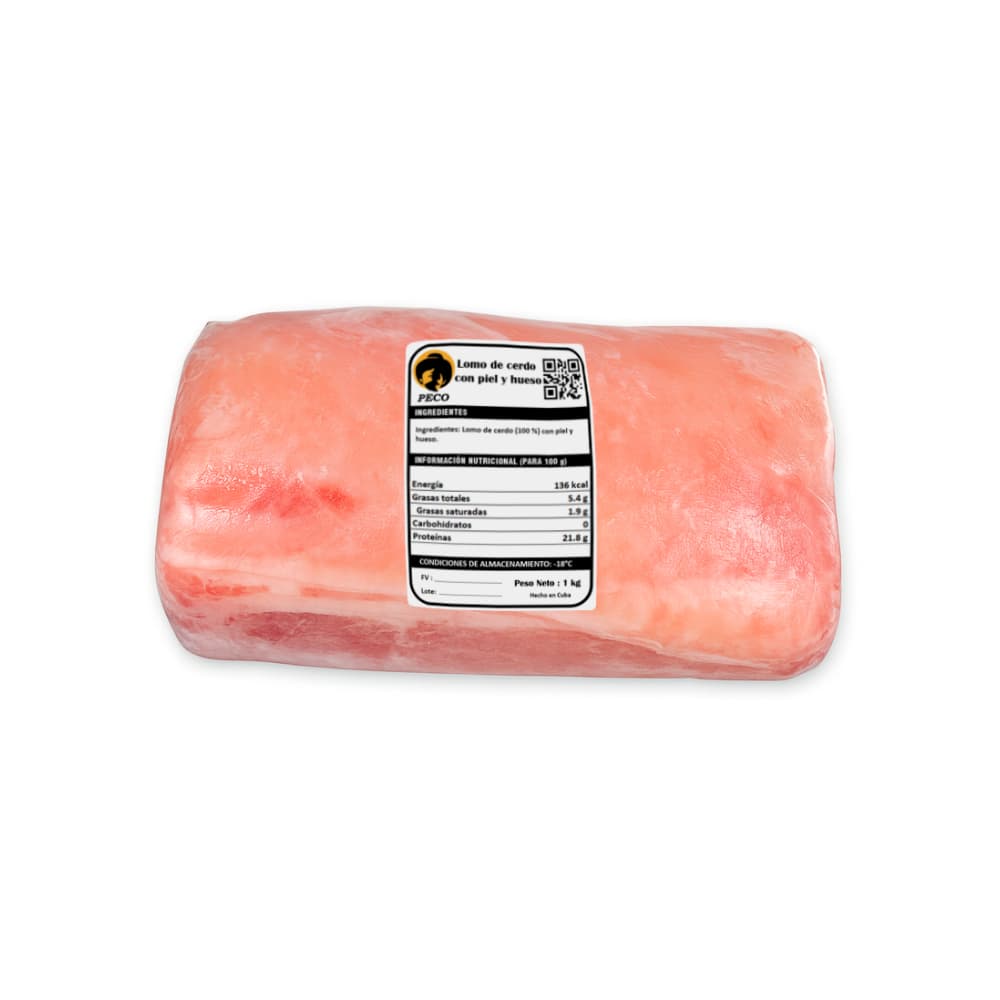 Lomo de cerdo con piel y hueso Peco (1 kg / 2.2 lb) - Miniatura 2