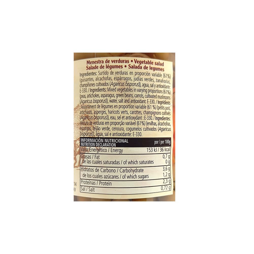 Menestra de verduras Diamir (660 g / 1.46 lb) - Miniatura 2
