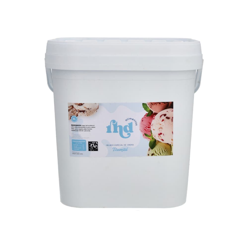 Helado especial de crema sabor Tiramisu RHD (4 L) - Imagen 1