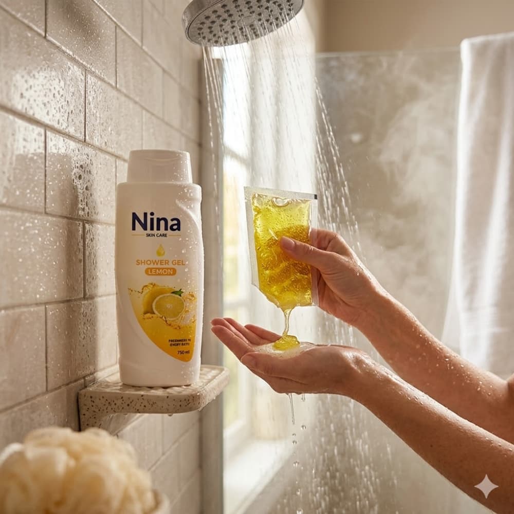 Gel para ducha aroma limón Nina (750 ml) - Miniatura 3