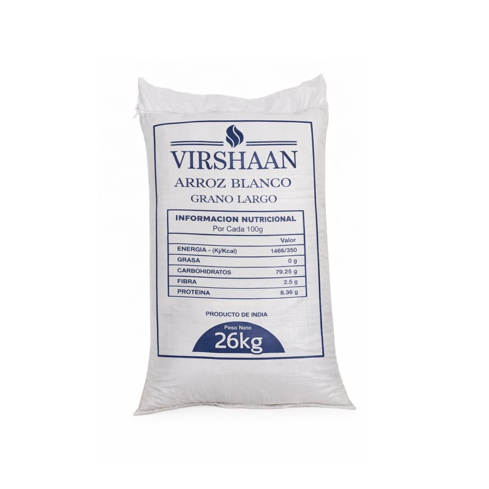 Arroz blanco grano largo Virshaan (26 kg / 57.32 lb) - Miniatura 2