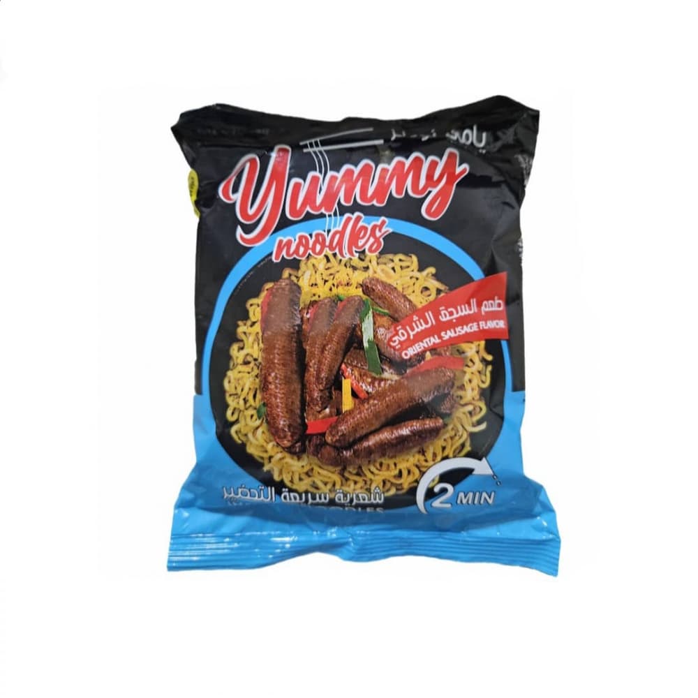 Sopa instantánea sabor a salchicha oriental Yummy Noodles (70 g / 2.46 oz) - Imagen 1