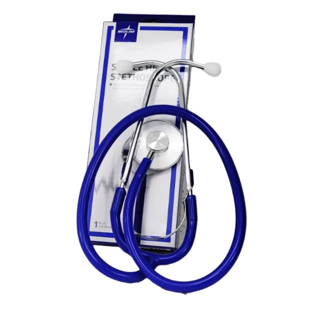Estetoscopio de un solo cabezal. Color azul. - Imagen 1