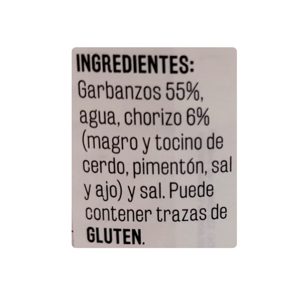 Garbanzos con chorizo Vima Foods (415 g / 14.64 oz) - Miniatura 3