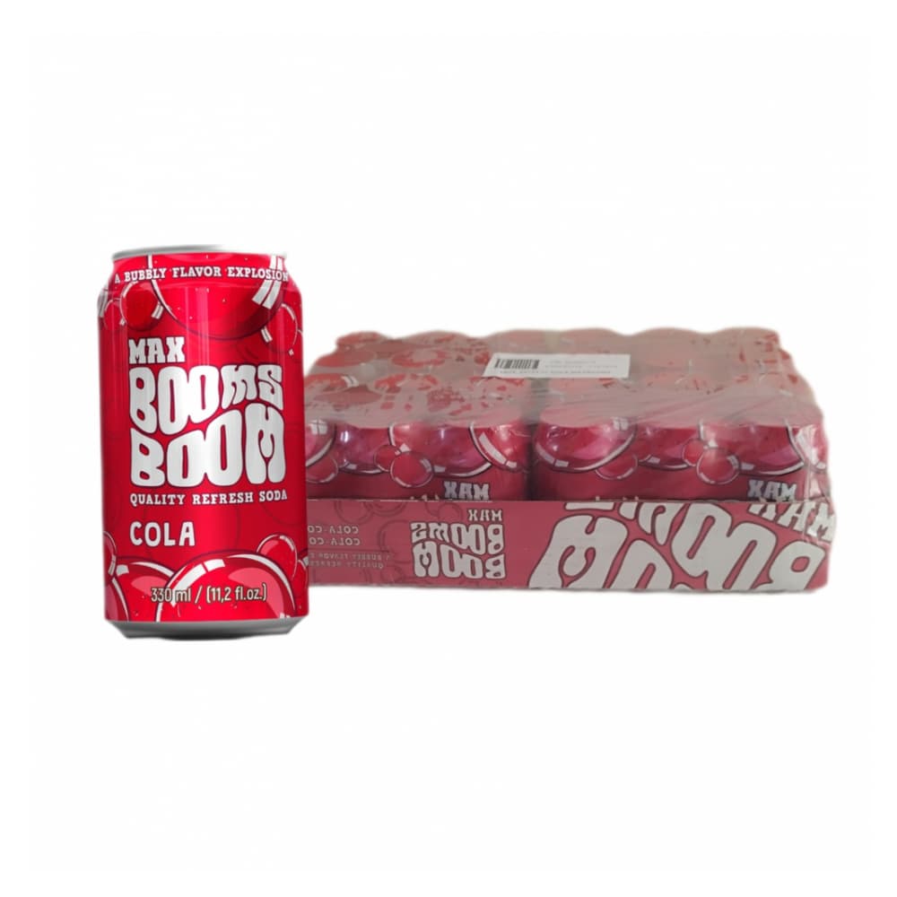 Refresco gaseado de cola Max Booms Boom (24 x 330 ml) - Imagen 1