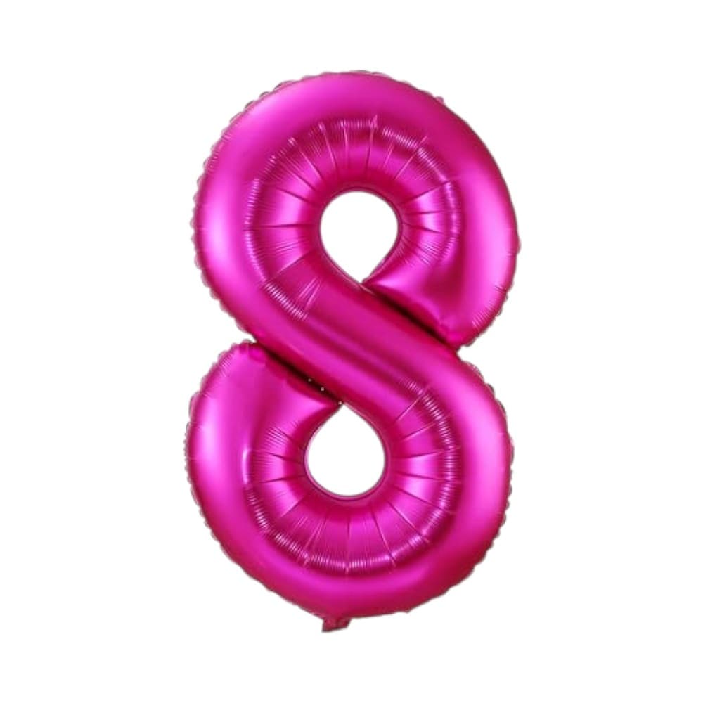 Globo rosado número 8 Balloon (32 pulgadas) - Imagen 1