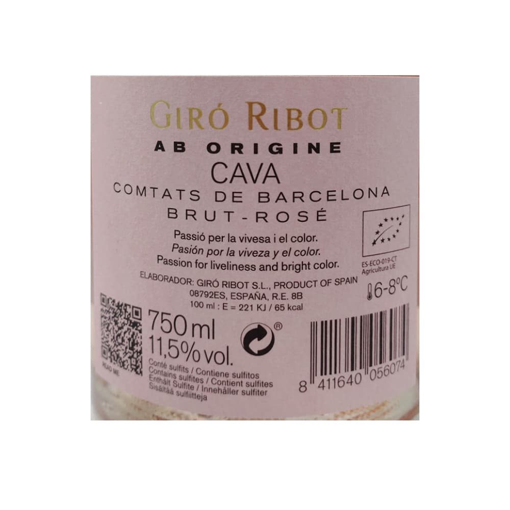 Cava Brut Rosé Giró Ribot (750 ml) - Miniatura 3