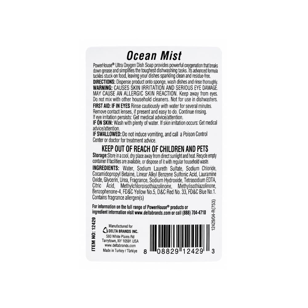 Lavavajillas líquido ultra oxígeno brisa oceánica PowerHouse (740 ml) - Miniatura 3