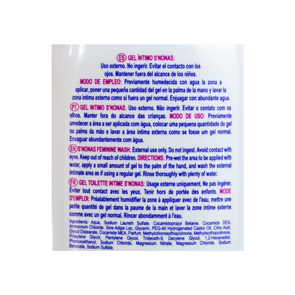 Gel íntimo S'nonas (500 ml / 16.69 oz) - Miniatura 2