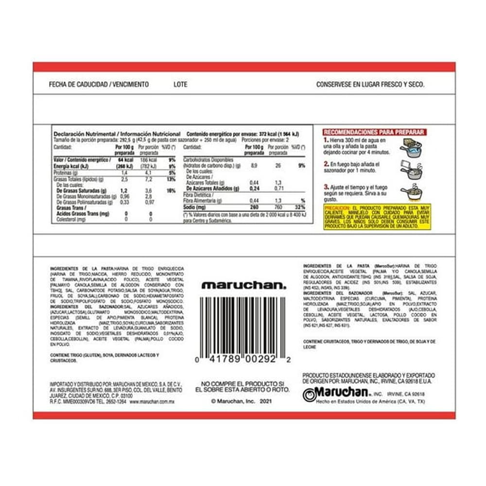 Sopa instantánea con sabor a carne de res Maruchan Ramen (85 g / 3 oz) - Miniatura 2