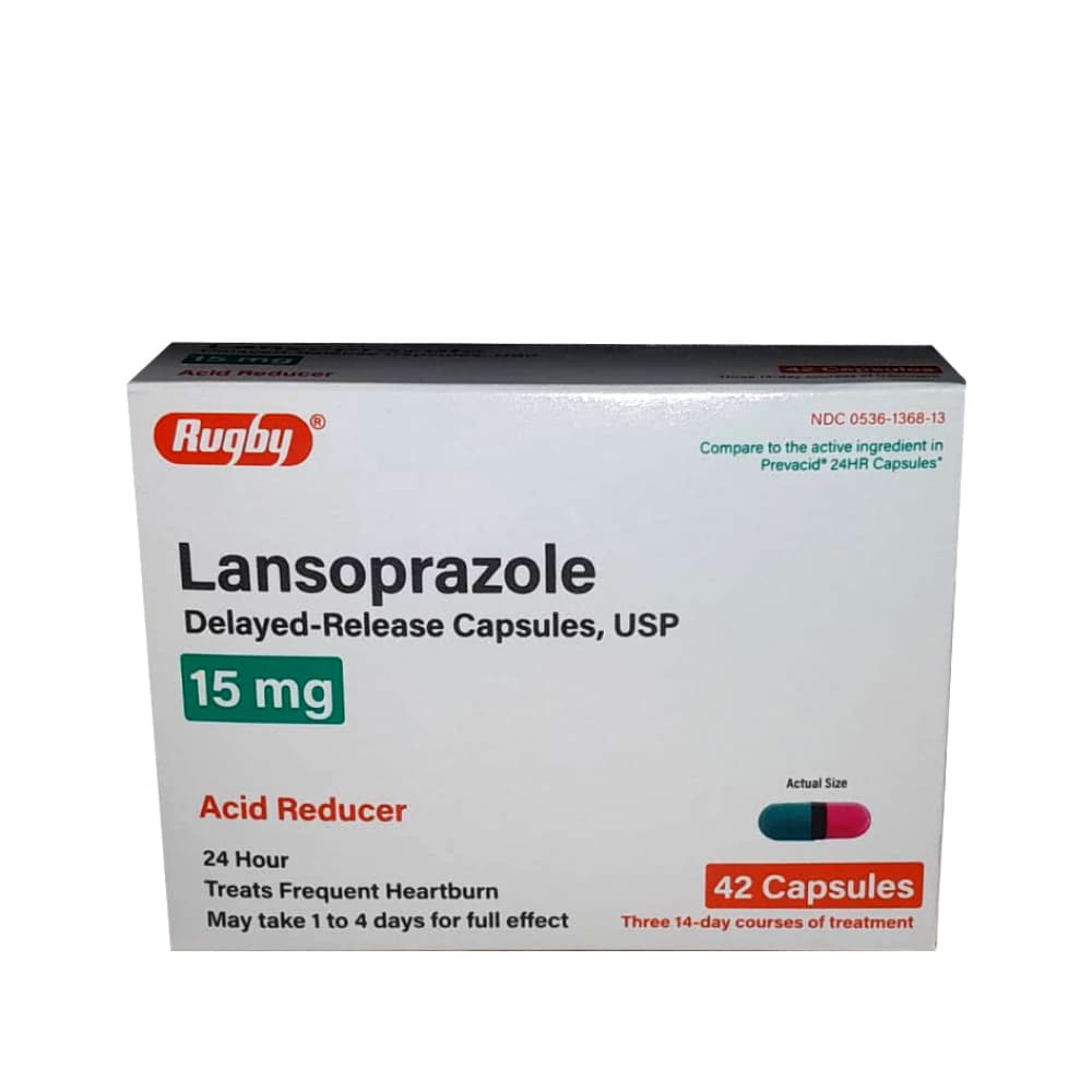 Lansoprazol 15 mg Rugby (42 cápsulas) - Imagen 1