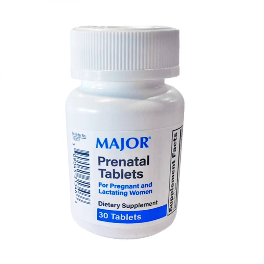 Multivitamínico prenatal Major (30 tabletas) - Imagen 1