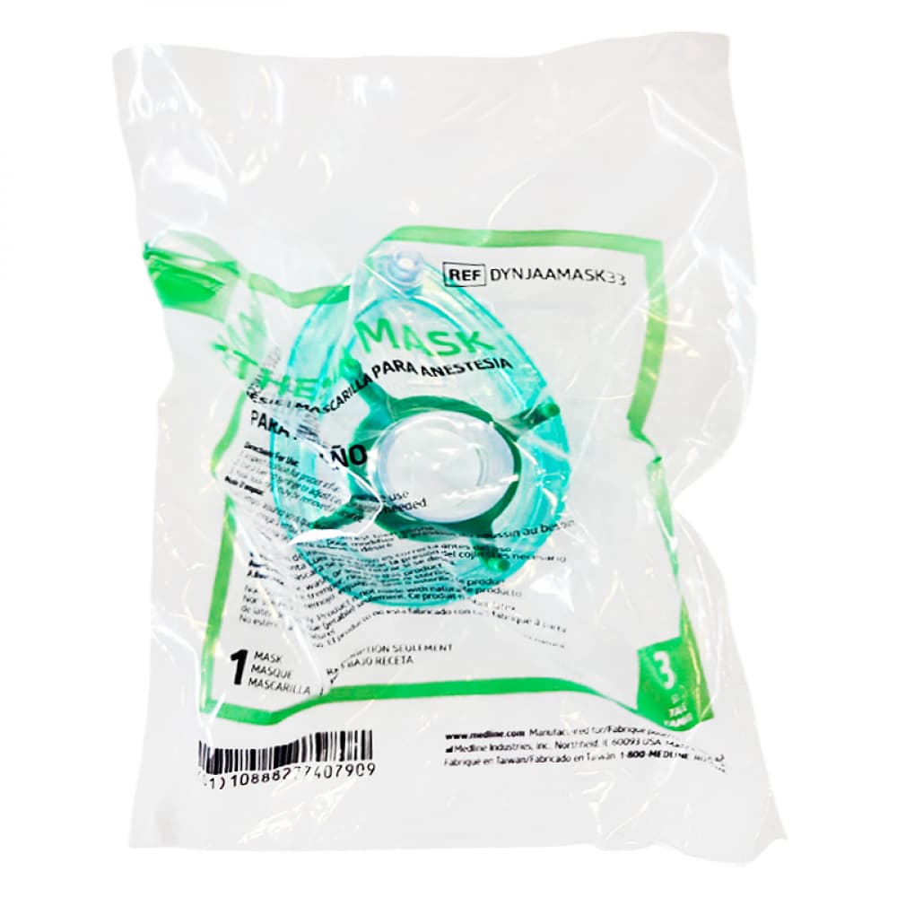 Mascarilla de anestesia con válvula superior flexible para niños (Talla: 3) - Imagen 1