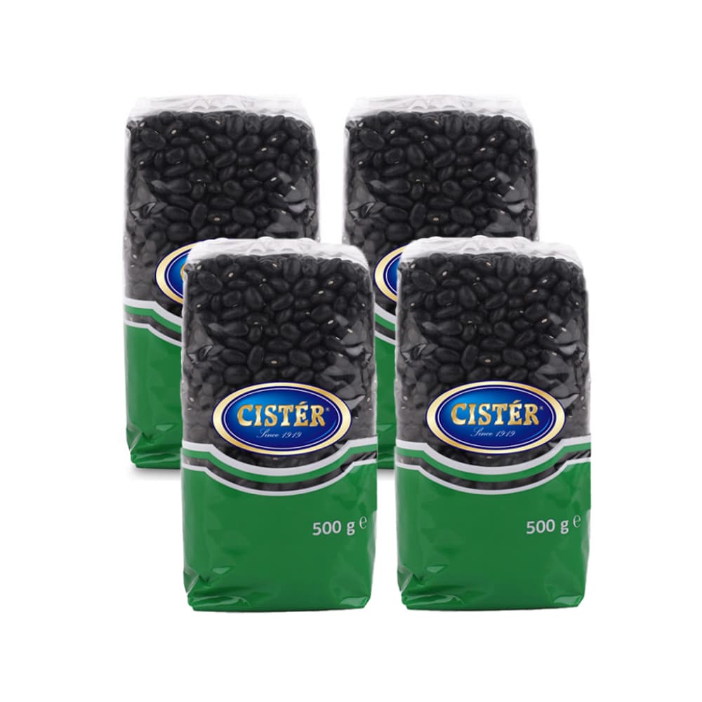 Frijoles negros Cister (4 x 500 g / 17.63 oz) - Miniatura 1