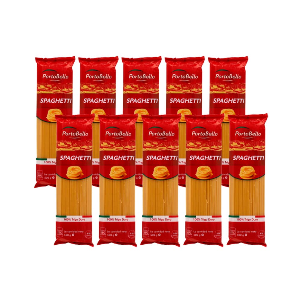 Espaguetis Portobello (10 x 500 g / 1.10 lb) - Imagen 1