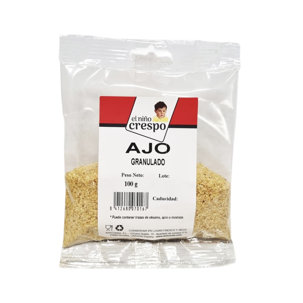 Ajo granulado El niño Crespo (100 g / 3.52 oz) - Imagen 1