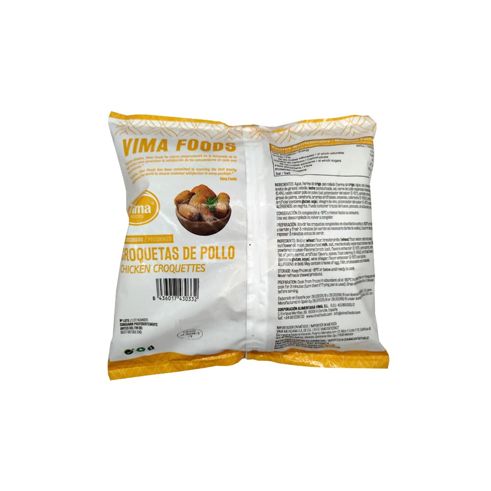 Croquetas de pollo congeladas Vima Foods (500 g / 1.1 lb) - Miniatura 2