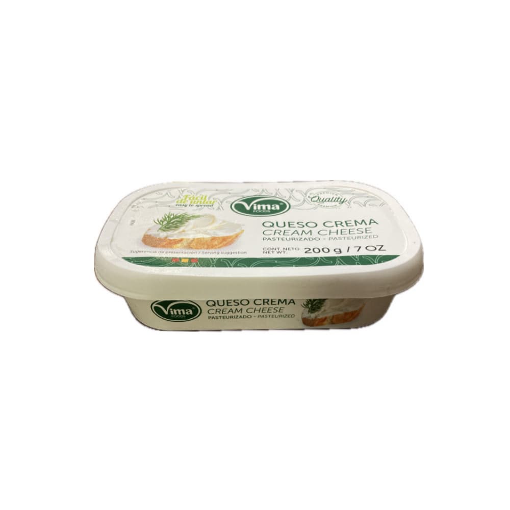 Queso crema pasteurizado Vima Foods (200 g / 7 oz) - Imagen 1