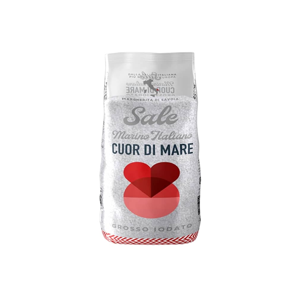 Sal marina gruesa yodada Cuor Di Mare (1 kg / 2.2 lb) - Imagen 1