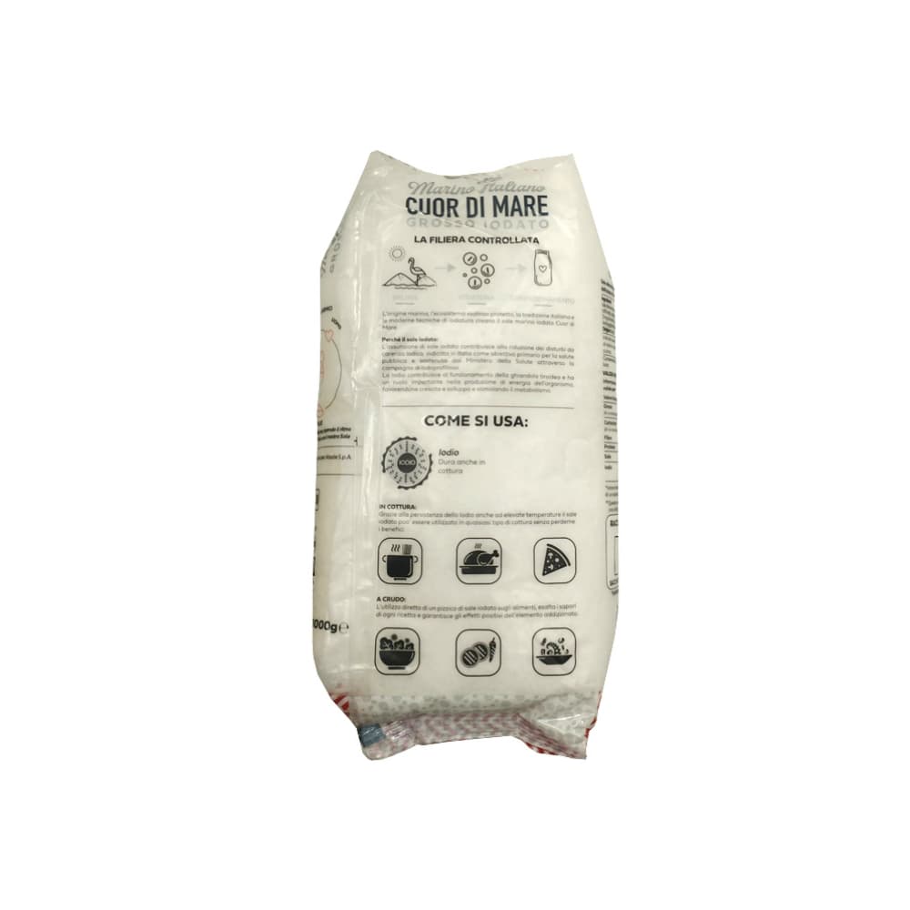Sal marina gruesa yodada Cuor Di Mare (1 kg / 2.2 lb) - Miniatura 2