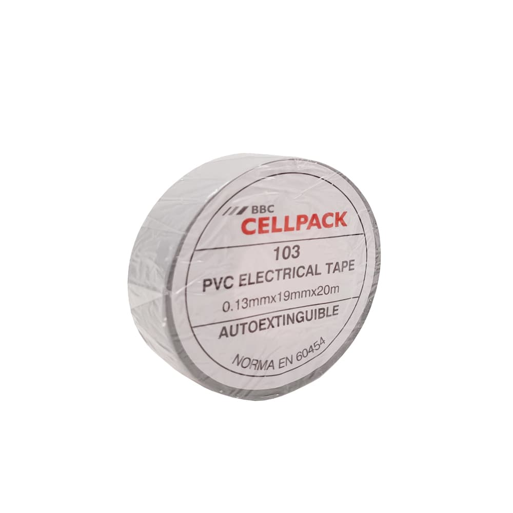Cinta aislante -Teipe- de PVC color gris Cellpack - Imagen 1