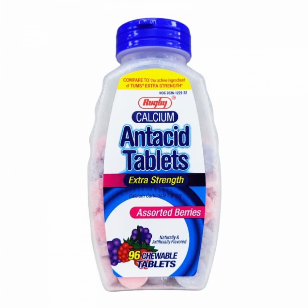 Carbonato de calcio sabor bayas variadas 750 mg (96 tabletas masticables) - Imagen 1