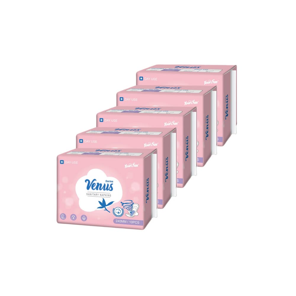 Toallas femeninas íntimas uso de día (5 x 10 U) - Imagen 1