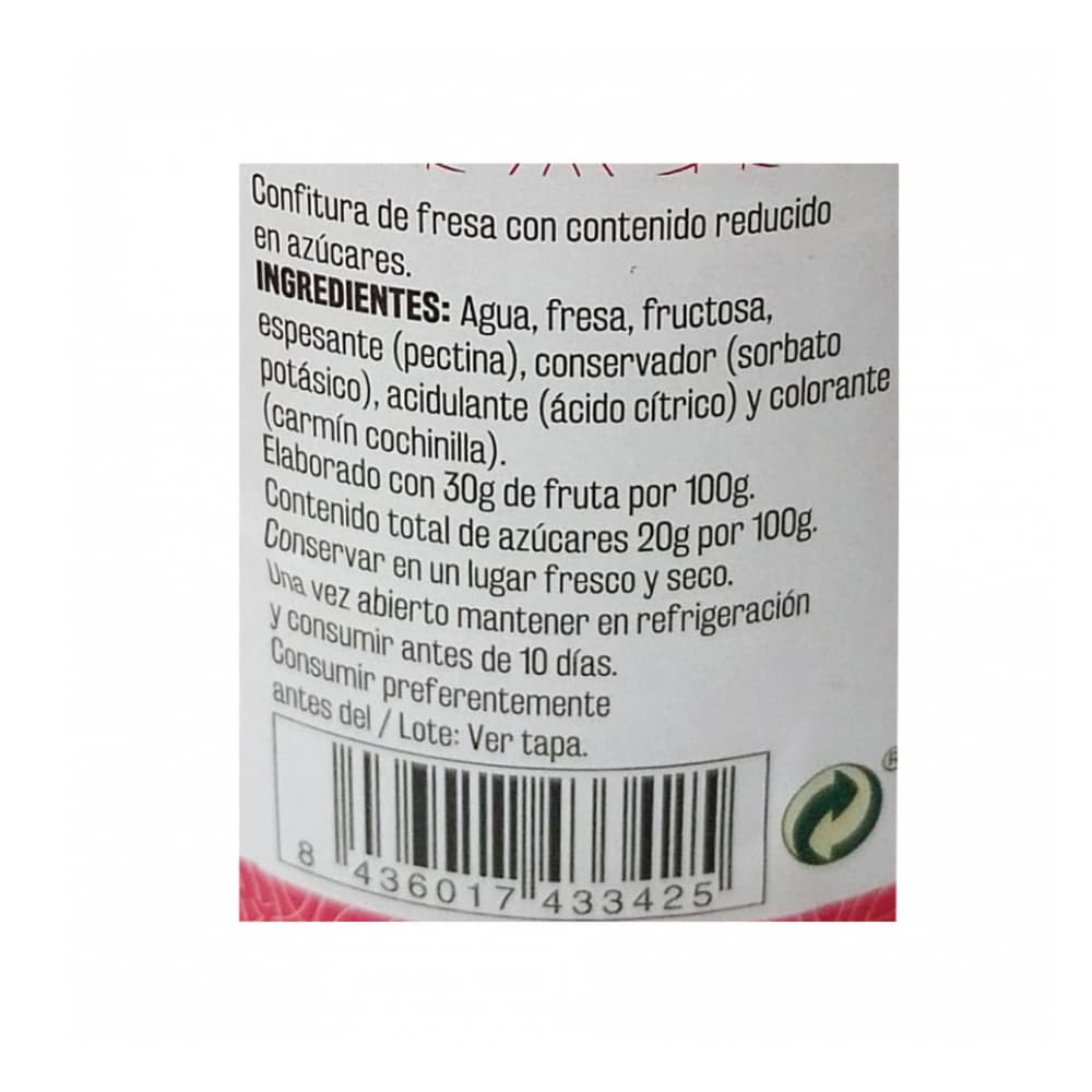Confitura de fresa light Vima Foods (310 g / 10.93 oz) - Miniatura 2
