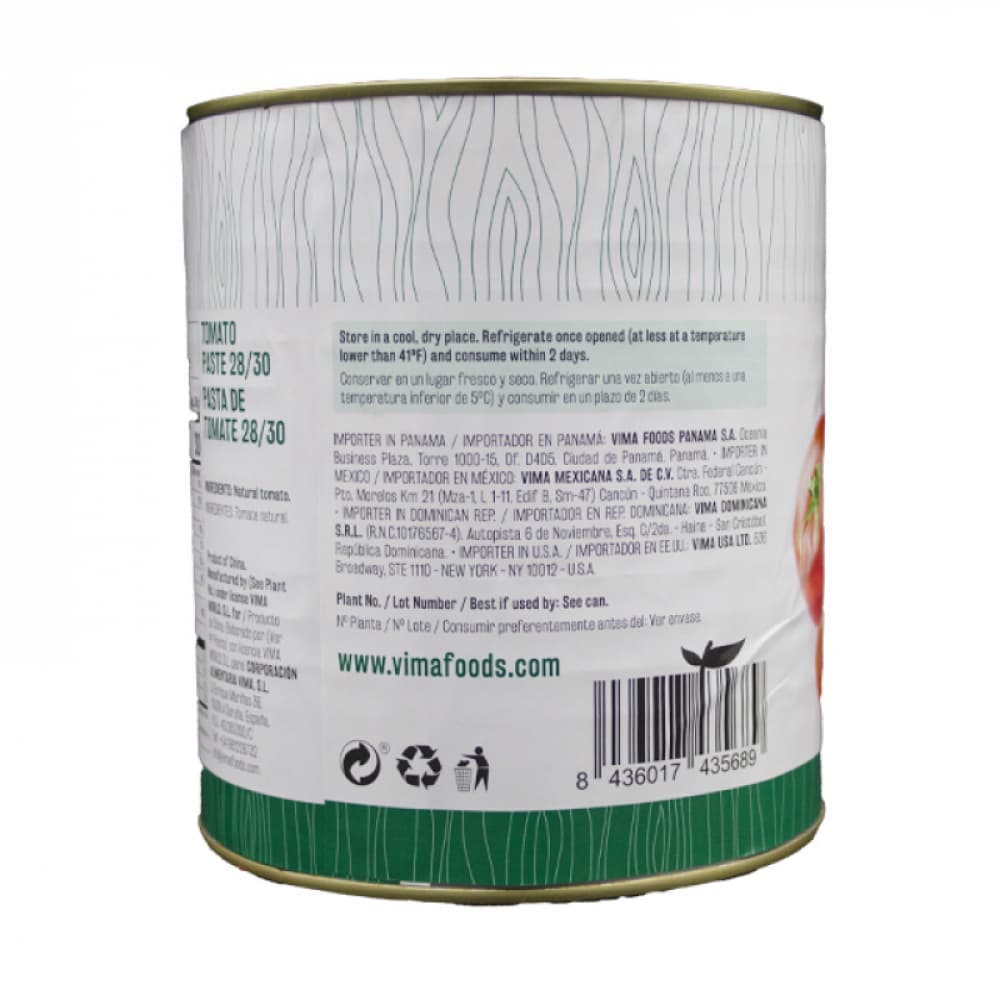 Pasta de tomate Vima Foods (3 kg / 6.6 lb) - Miniatura 2