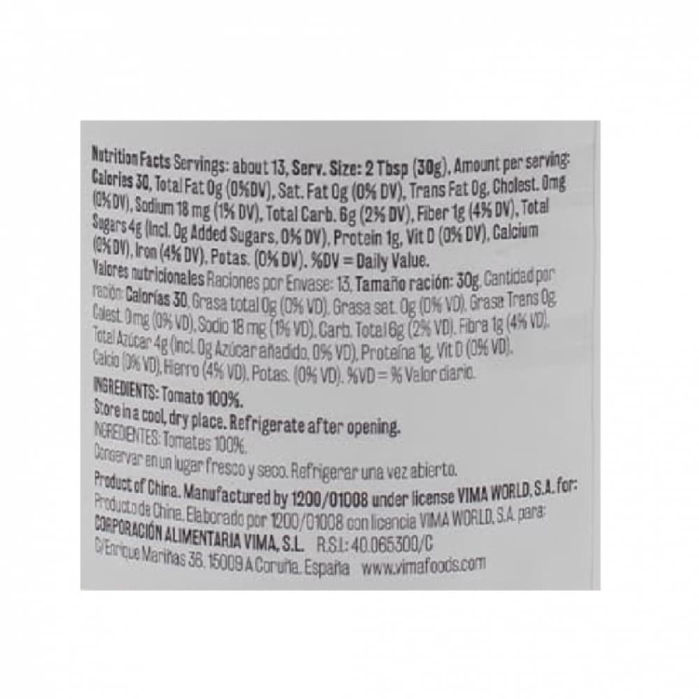 Pasta de tomate Vima Foods (400 g / 14 oz) - Miniatura 2