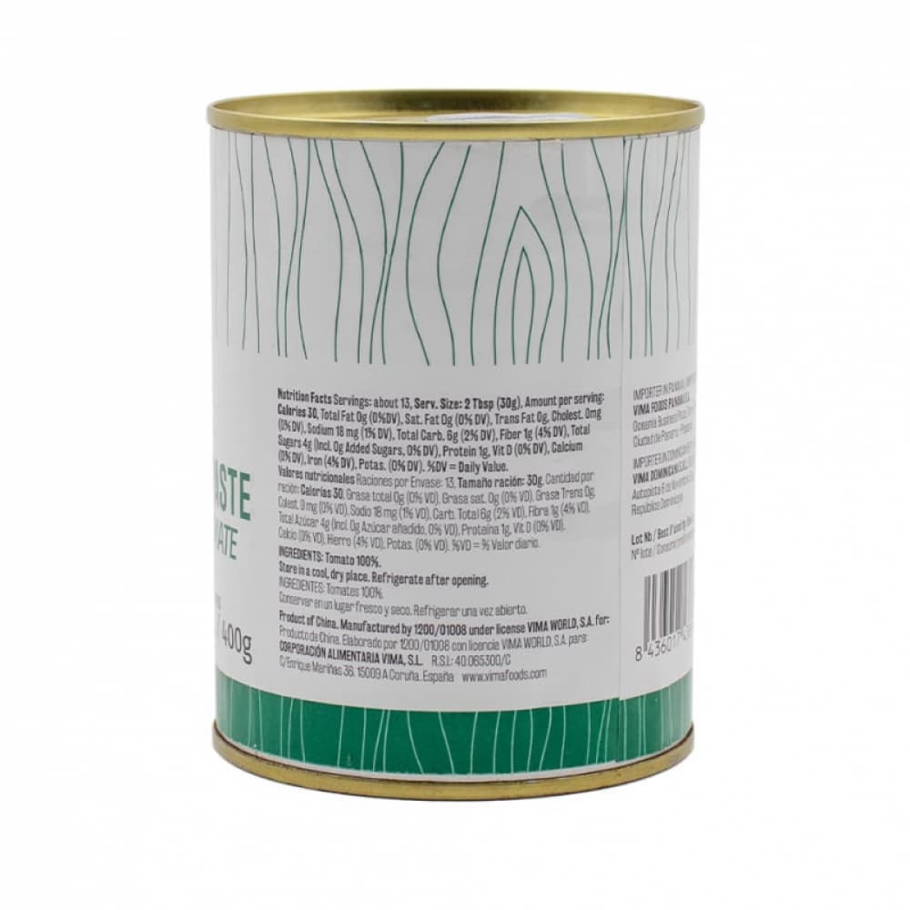 Pasta de tomate Vima Foods (400 g / 14 oz) - Miniatura 3