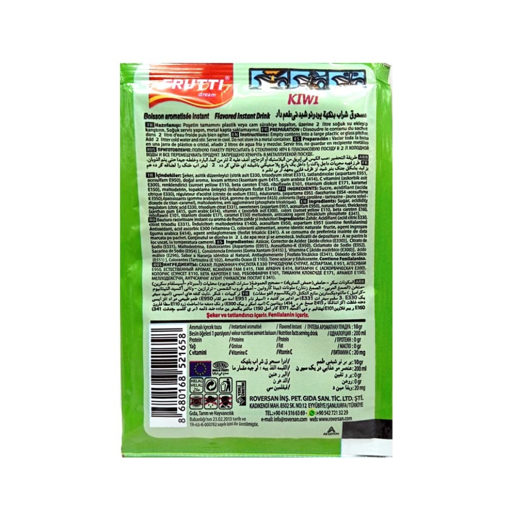 Refresco instantáneo sabor kiwi Frutti Dream (10 g) - Miniatura 2