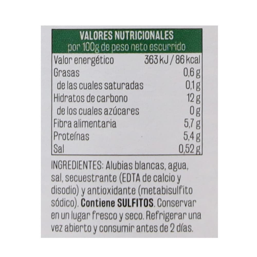 Alubias blancas Vima Foods (540 g / 1.19 lb) - Miniatura 2
