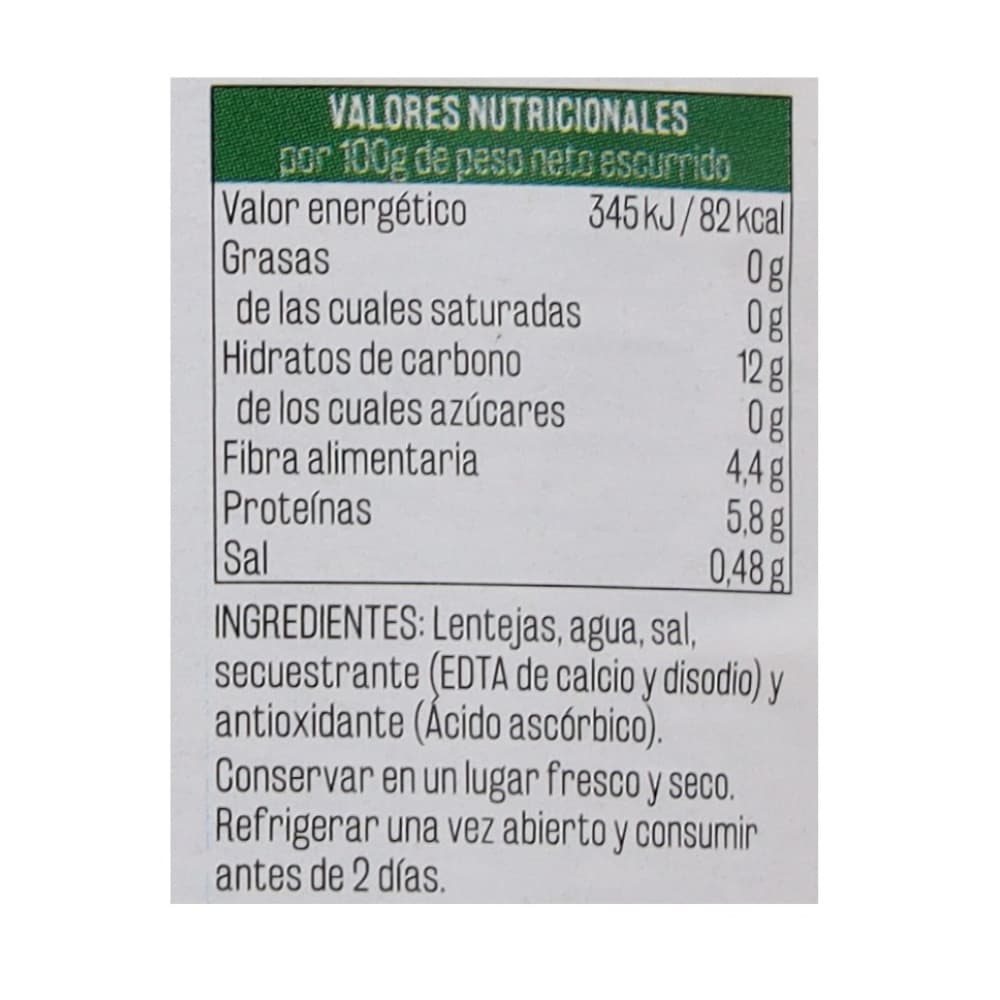 Lentejas Vima Foods (540 g / 1.19 lb) - Miniatura 2