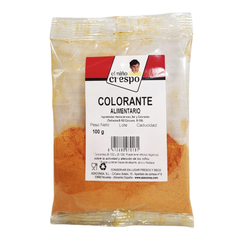 Colorante alimentario Niño crespo ( 100 g / 3.52 oz) - Imagen 1
