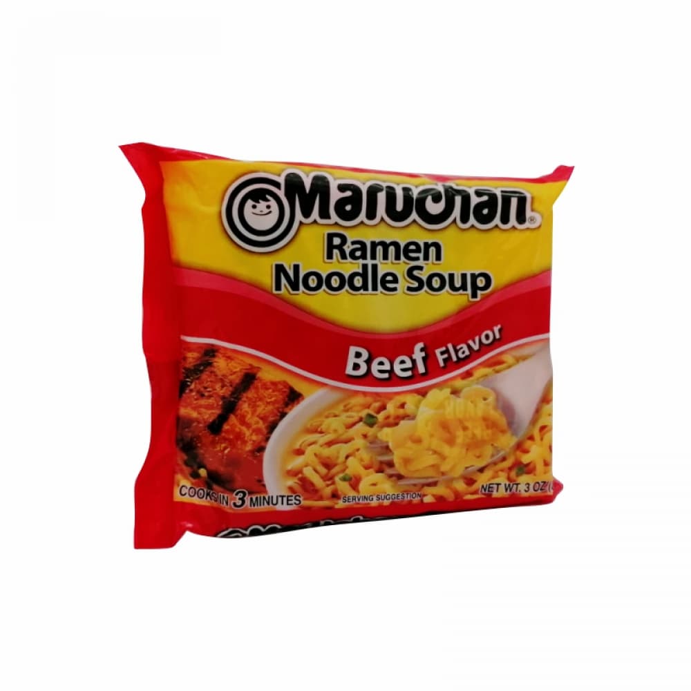Sopa de fideos sabor a res Maruchan (85 g / 3 oz) - Imagen 1