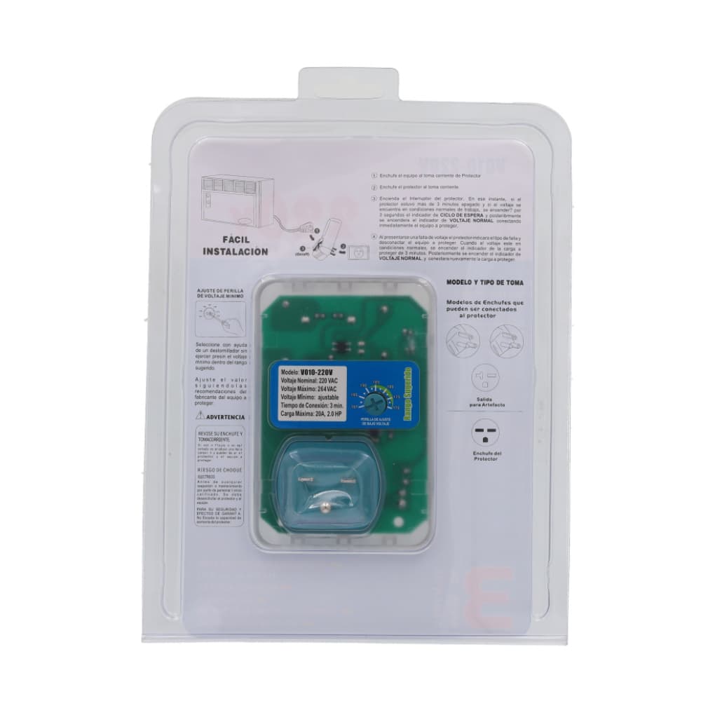 Protector de voltaje V010-20A-220 V - Miniatura 2