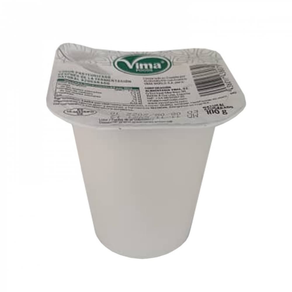 Yogurt pasteurizado natural azucarado Vima Foods (4 x 100 g / 3.52 oz) - Miniatura 2