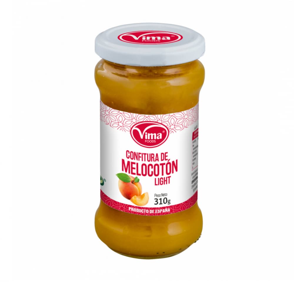 Confitura de melocotón light Vima Foods (310 g / 10.93 oz) - Imagen 1