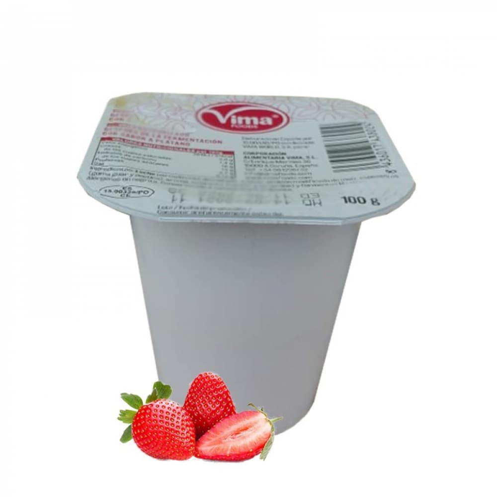 Yogurt pasteurizado sabor fresa Vima Foods (4 x 100 g / 3.53 oz) - Miniatura 3