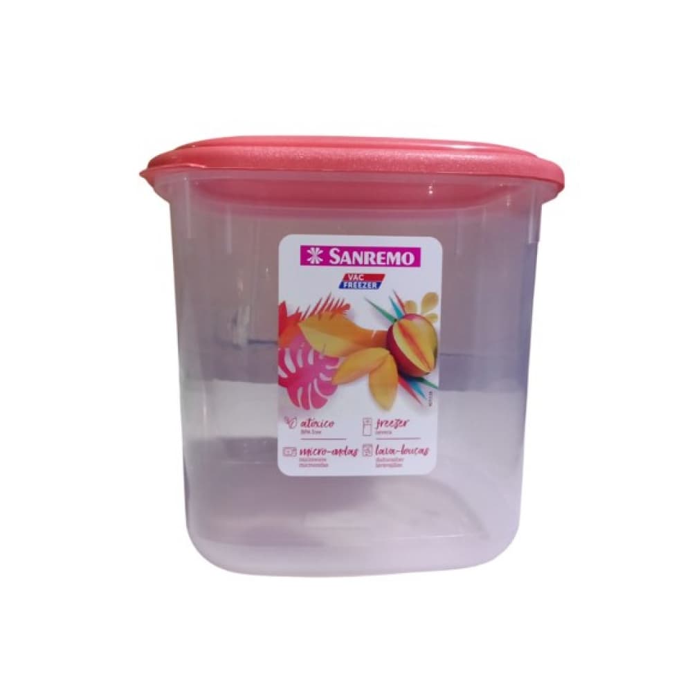 Contenedor plástico cuadrado alto de alimentos Sanremo 3.2 L - Imagen 1