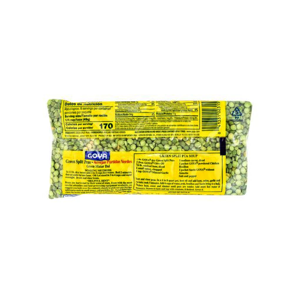 Arvejas partidas verdes - chícharos - Goya (397 g / 14 oz) - Miniatura 2