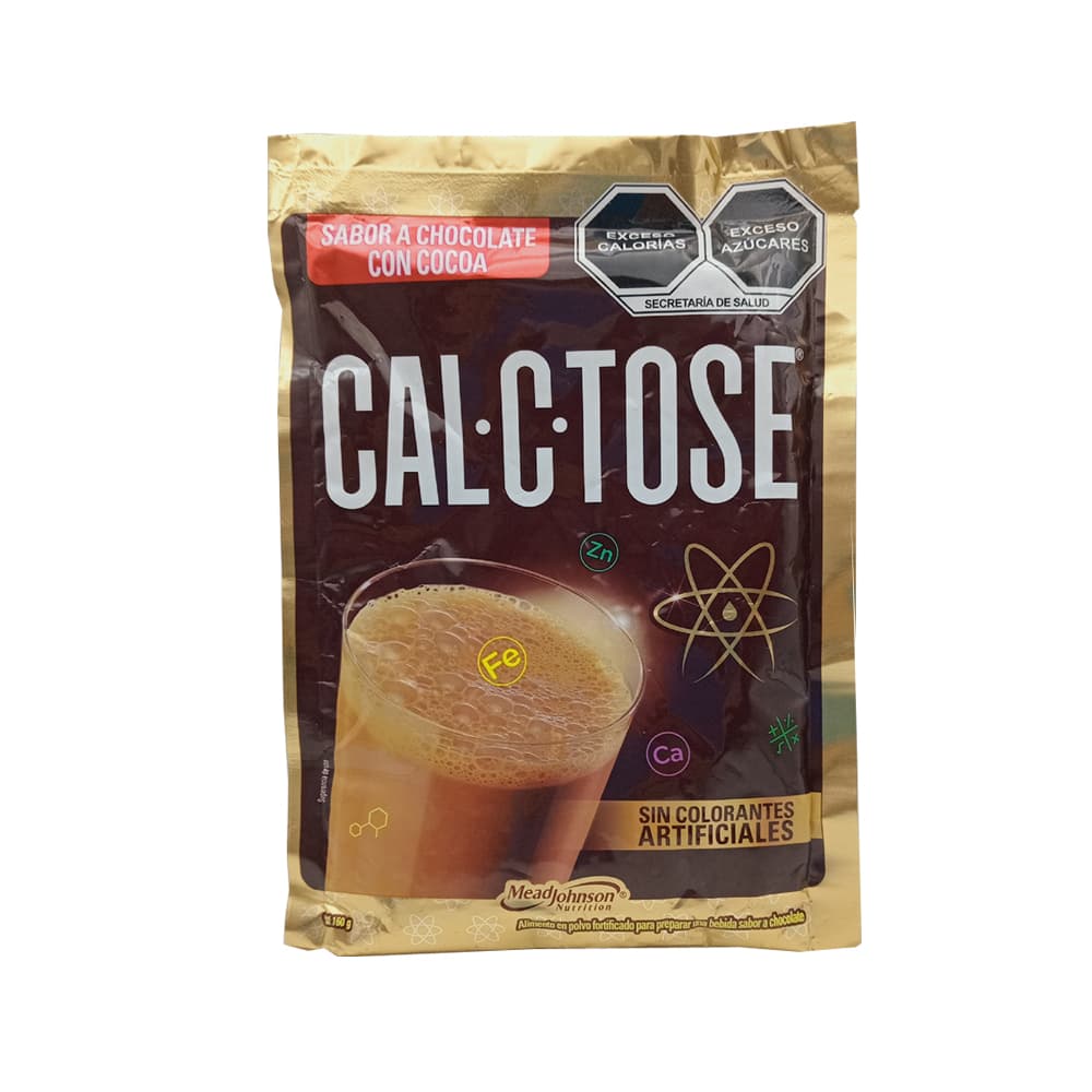 Alimento en polvo fortificado para preparar una bebida sabor a chocolate Cal-C-Tose (160 g / 5.64 oz) - Imagen 1