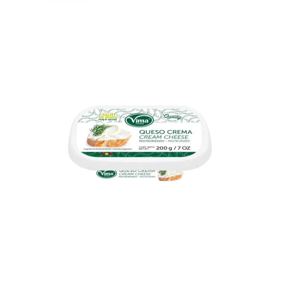 Queso crema pasteurizado Vima Foods (200 g / 7 oz) - Imagen 1